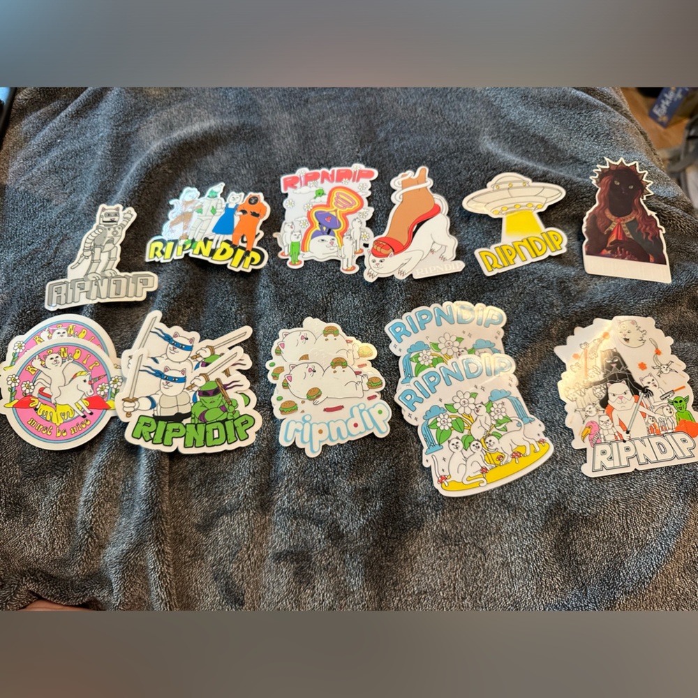 Authentic RipnDip 15 sticker bundle